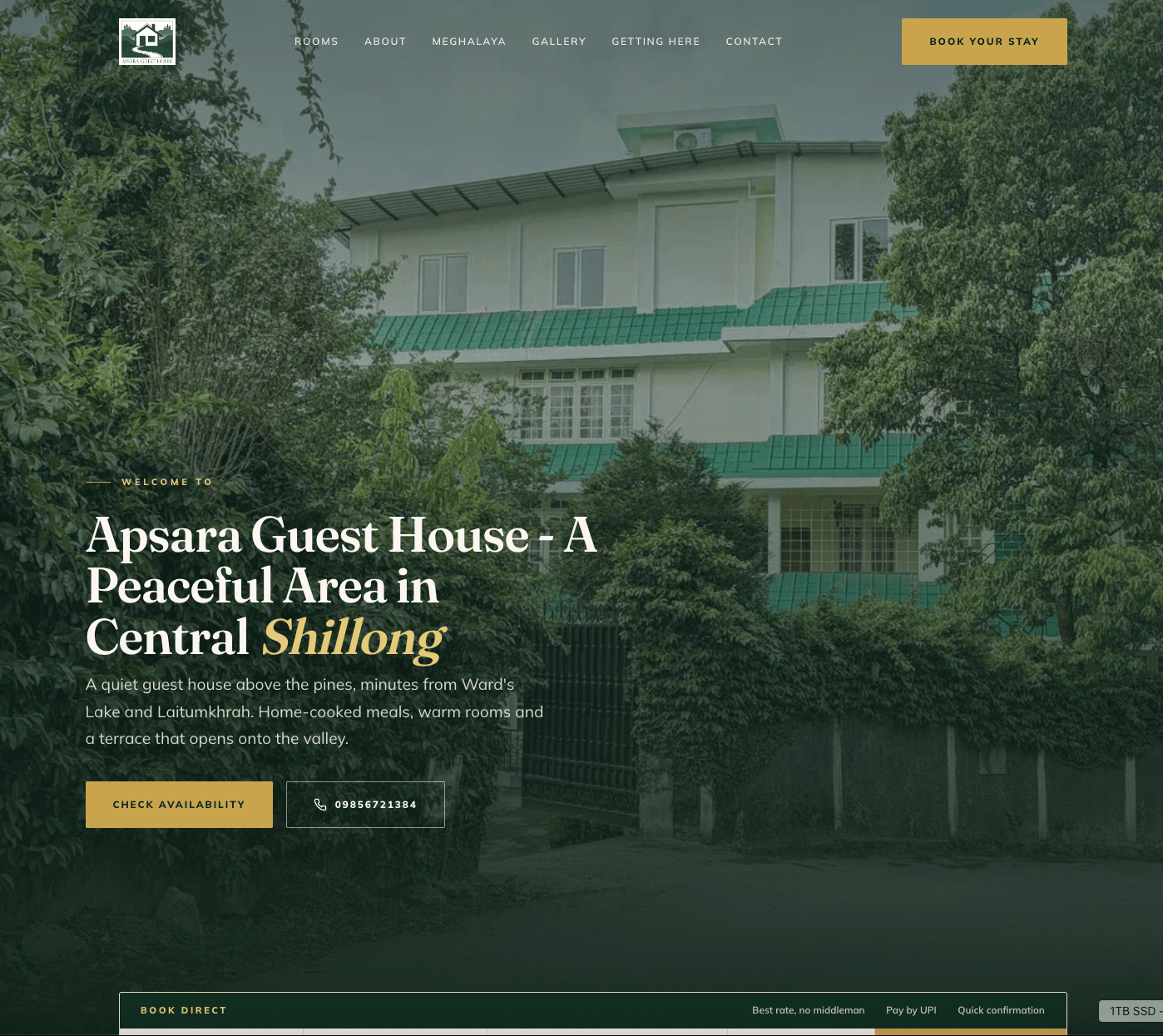 Apsara Guest House — Booking Website & Management System