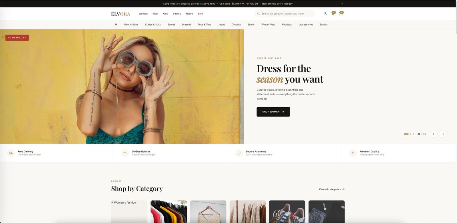 ÉL*ORA — Fashion & Style E-commerce