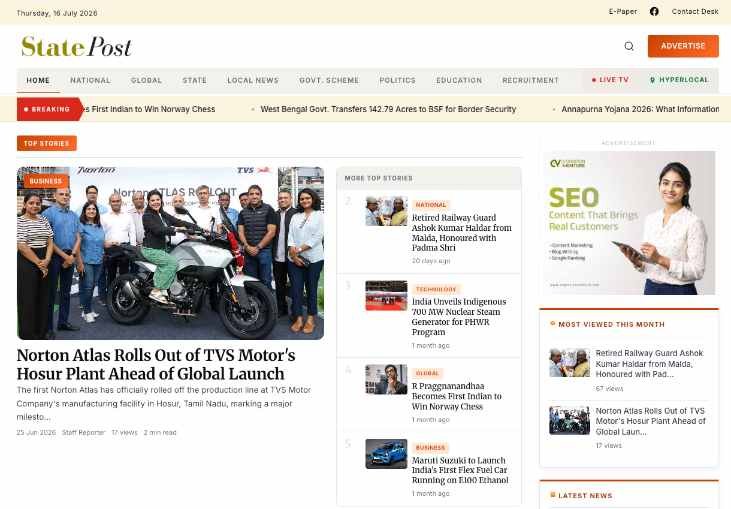 State Post - Digital News Portal